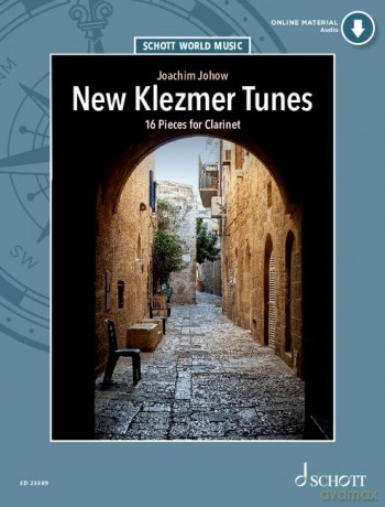 New Klezmer Tunes:-16 Pieces for Clarinet - clarinet and piano (guitar, accordion).- sheet music with audio - (ED 23389) - Joachim Johow [KSIĄŻKA]