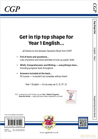 New KS1 English Year 1 Targeted Question Book (CGP Year 1 English) - CGP Books [KSIĄŻKA]