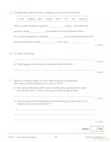 New KS3 Year 7 Science 10-Minute Weekly Workouts (includes answers) - CGP Books [KSIĄŻKA]