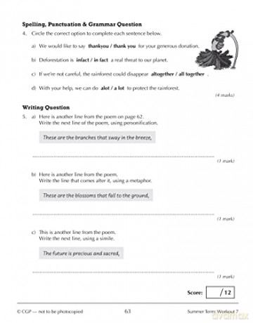New KS3 Year 8 English 10-Minute Weekly Workouts (CGP KS3 10-Minute Tests) - CGP Books [KSIĄŻKA]