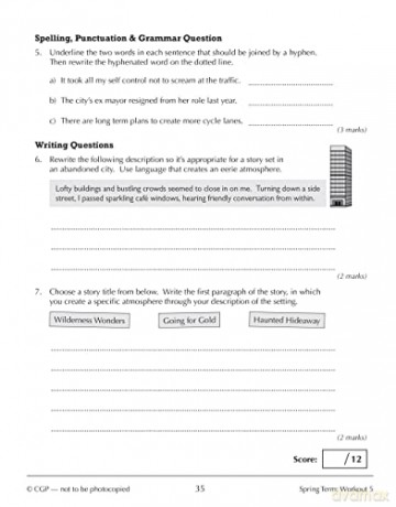 New KS3 Year 8 English 10-Minute Weekly Workouts (CGP KS3 10-Minute Tests) - CGP Books [KSIĄŻKA]