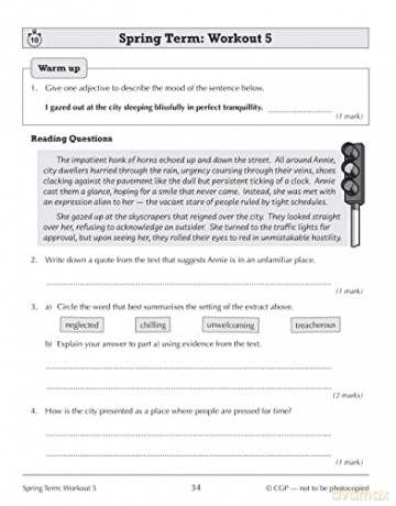 New KS3 Year 8 English 10-Minute Weekly Workouts (CGP KS3 10-Minute Tests) - CGP Books [KSIĄŻKA]