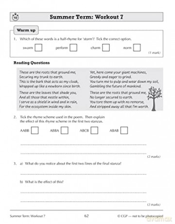 New KS3 Year 8 English 10-Minute Weekly Workouts (CGP KS3 10-Minute Tests) - CGP Books [KSIĄŻKA]