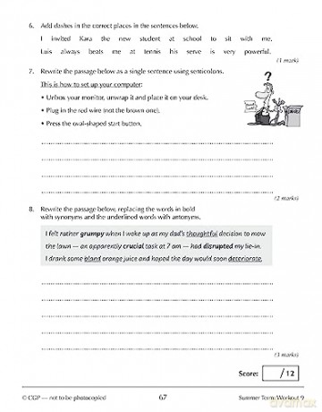 New KS3 Year 8 Spelling, Punctuation and Grammar 10-Minute Weekly Workouts (CGP KS3 10-Minute Tests) - CGP Books [KSIĄŻKA]
