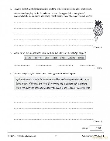 New KS3 Year 8 Spelling, Punctuation and Grammar 10-Minute Weekly Workouts (CGP KS3 10-Minute Tests) - CGP Books [KSIĄŻKA]