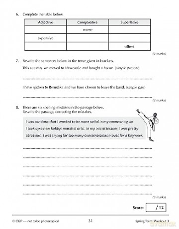New KS3 Year 8 Spelling, Punctuation and Grammar 10-Minute Weekly Workouts (CGP KS3 10-Minute Tests) - CGP Books [KSIĄŻKA]