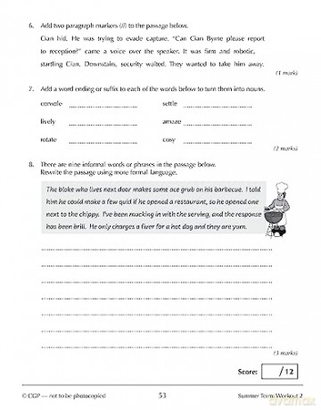 New KS3 Year 9 Spelling, Punctuation and Grammar 10-Minute Weekly Workouts (CGP KS3 10-Minute Tests) - CGP Books [KSIĄŻKA]