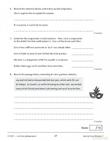 New KS3 Year 9 Spelling, Punctuation and Grammar 10-Minute Weekly Workouts (CGP KS3 10-Minute Tests) - CGP Books [KSIĄŻKA]