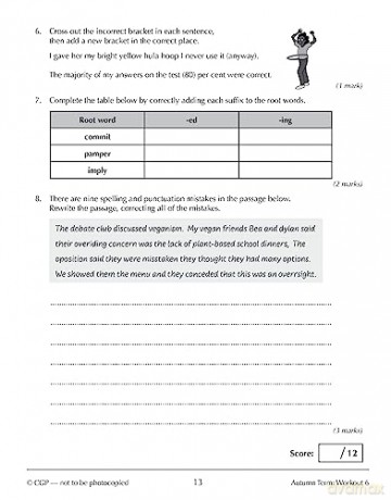 New KS3 Year 9 Spelling, Punctuation and Grammar 10-Minute Weekly Workouts (CGP KS3 10-Minute Tests) - CGP Books [KSIĄŻKA]