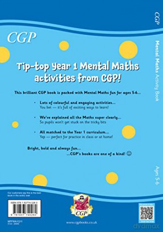 New Mental Maths Activity Book for Ages 5-6 (Year 1) (CGP KS1 Activity Books and Cards) - CGP Books [KSIĄŻKA]