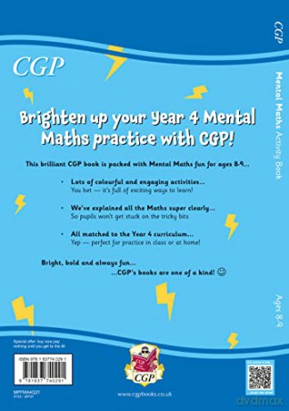 New Mental Maths Activity Book for Ages 8-9 (Year 4) (CGP KS2 Activity Books and Cards) - CGP Books [KSIĄŻKA]