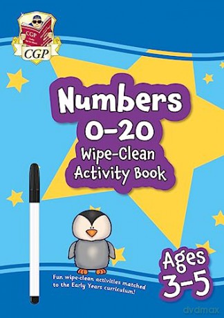 New Numbers 0-20 Wipe-Clean Activity Book for Ages 3-5 (with pen) (CGP Reception Activity Books and Cards) - CGP Books [KSIĄŻKA]