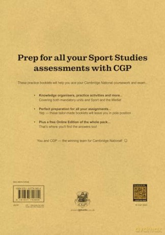 New OCR Cambridge National in Sport Studies: Course Booklets Pack (with Online Edition) (CGP Cambridge National) - CGP Books [KSIĄŻKA]