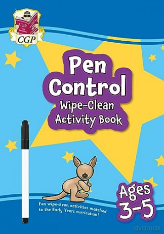 New Pen Control Wipe-Clean Activity Book for Ages 3-5 (with pen) (CGP Reception Activity Books and Cards) - CGP Books [KSIĄŻKA]