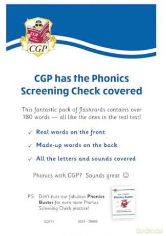 New Phonics Screening Check Flashcards - for the Year 1 test - CGP Books [KSIĄŻKA]