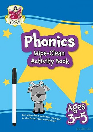 New Phonics Wipe-Clean Activity Book for Ages 3-5 (with pen) (CGP Reception Activity Books and Cards) - CGP Books [KSIĄŻKA]