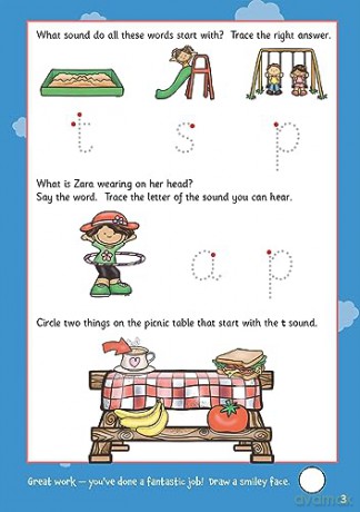 New Phonics Wipe-Clean Activity Book for Ages 3-5 (with pen) (CGP Reception Activity Books and Cards) - CGP Books [KSIĄŻKA]