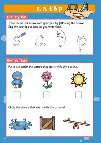 New Phonics Wipe-Clean Activity Book for Ages 3-5 (with pen) (CGP Reception Activity Books and Cards) - CGP Books [KSIĄŻKA]