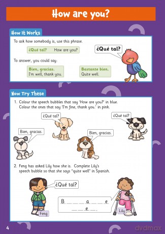 New Spanish Activity Book for Ages 5-7 (with Online Audio) (CGP KS1 Activity Books and Cards) - CGP Books [KSIĄŻKA]