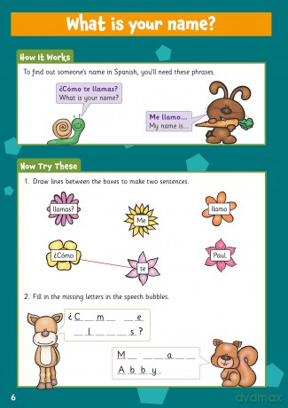 New Spanish Activity Book for Ages 5-7 (with Online Audio) (CGP KS1 Activity Books and Cards) - CGP Books [KSIĄŻKA]