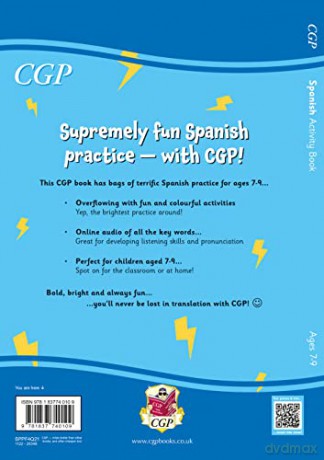 New Spanish Activity Book for Ages 7-9 (with Online Audio) (CGP KS2 Activity Books and Cards) - CGP Books [KSIĄŻKA]