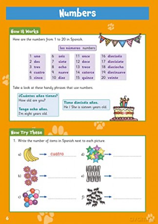 New Spanish Activity Book for Ages 7-9 (with Online Audio) (CGP KS2 Activity Books and Cards) - CGP Books [KSIĄŻKA]