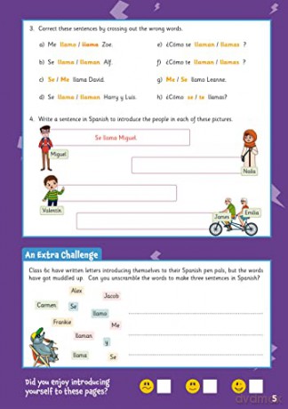 New Spanish Activity Book for Ages 9-11 (with Online Audio) (CGP KS2 Activity Books and Cards) - CGP Books [KSIĄŻKA]