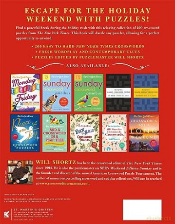 New York Times Crosswords for a Holiday Weekend: 200 Easy to Hard Crossword Puzzles - Will Shortz [KSIĄŻKA]