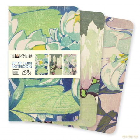 NGS: Mabel Royds Set of 3 Mini Notebooks (Mini Notebook Collections) - Flame Tree Studio [KSIĄŻKA]