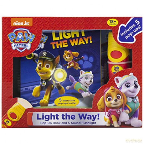 Nickelodeon PAW Patrol - Light the Way! A Little Flashlight Adventure Sound Book - PI Kids (Play-A-Sound) [KSIĄŻKA]