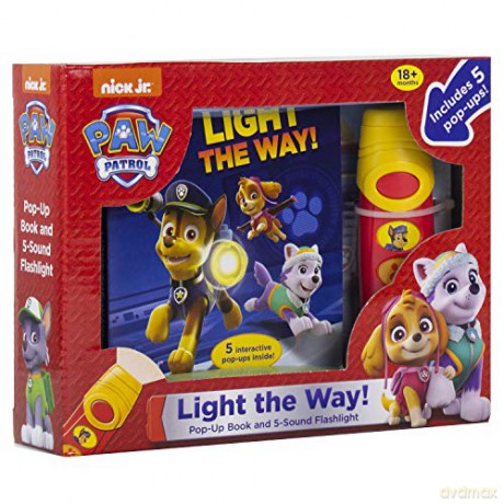 Nickelodeon PAW Patrol - Light the Way! A Little Flashlight Adventure Sound Book - PI Kids (Play-A-Sound) [KSIĄŻKA]