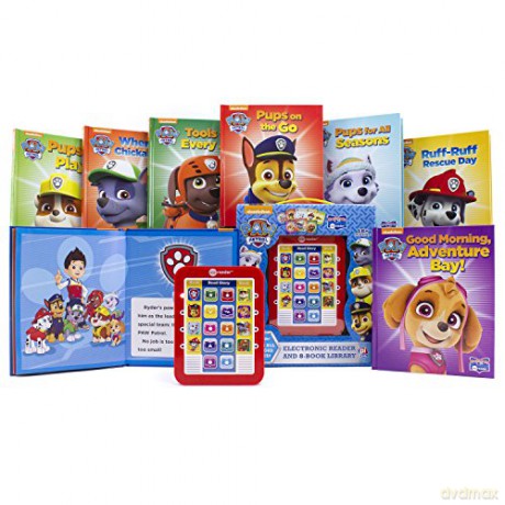 Nickelodeon Paw Patrol Chase, Skye, Marshall, and More! - Me Reader Electronic Reader and 8 Sound Book Library - PI Kids: Me Reader: Electronic Reader and 8-Book Library [KSIĄŻKA]