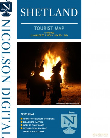 Nicolson Tourist Map Shetland Islands - Val Fry [KSIĄŻKA]