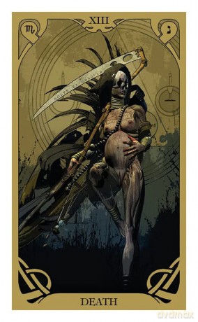 Night Sun Tarot - Mini Tarot: 78 full colour mini tarot cards and instructions - Fabio Listrani [KSIĄŻKA]