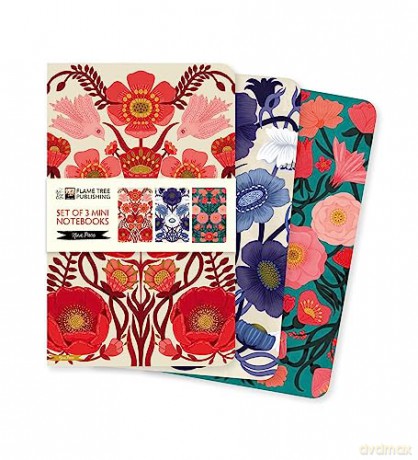Nina Pace Set of 3 Mini Notebooks (Mini Notebook Collections) - Flame Tree Studio [KALENDARZ]