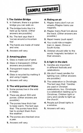 Non-fiction comprehension challenge cards for gifted readers Ages 7-8 to help master reading skills. (Fast Finishers English) - Jane Wood [KSIĄŻKA]