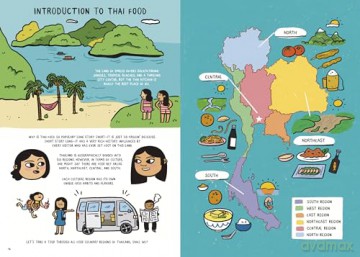 Noodles, Rice, and Everything Spice: A Thai Comic Book Cookbook - Christina de Witte [KOMIKS]