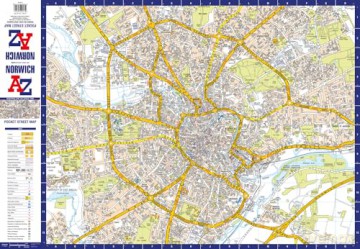 Norwich A-Z Pocket Street Map - A-Z Maps [KSIĄŻKA]