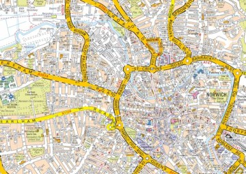 Norwich A-Z Pocket Street Map - A-Z Maps [KSIĄŻKA]