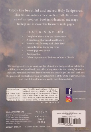 NRSV Catholic Edition Bible, Eucalyptus Paperback (Global Cover Series): Holy Bible - Catholic Bible Press [KSIĄŻKA]