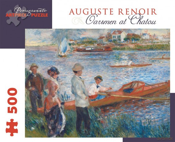 Oarsmen at Chatou Auguste Renoir 500-Piece Jigsaw Puzzle: 500 Piece Puzzle - Pomegranate [PUZZLE]