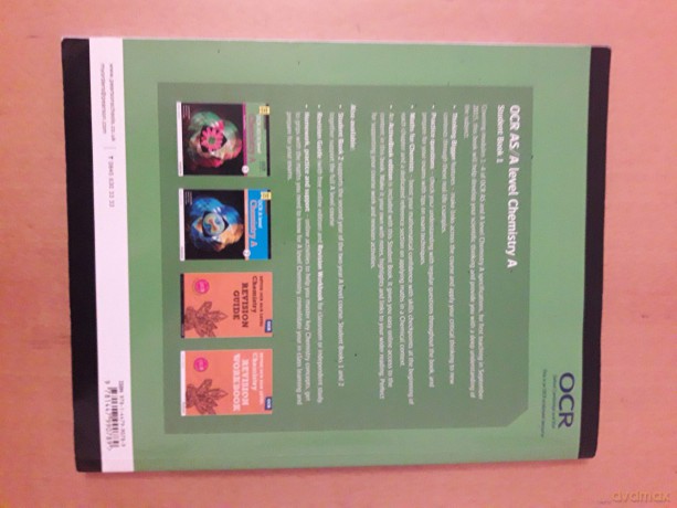 OCR AS/A level Chemistry A Student Book 1 + ActiveBook (OCR GCE Science 2015) - Victoria Stutt [KSIĄŻKA]