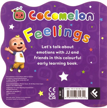 Official CoComelon: Feelings: Discover feelings and emotions with JJ and friends in this fun, early-learning illustrated board book for children aged 1, 2, 3 and 4 years [KSIĄŻKA]