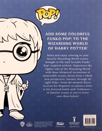 Official Funko Pop Harry Potter Coloring Book - Insight Editions [KSIĄŻKA]