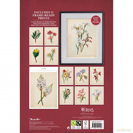 Official Royal Horticultural Society 2022 Calendar - Special Edition Calendar With Detachable Artwork For Framing - Danilo Promotions LTD [KALENDARZ]