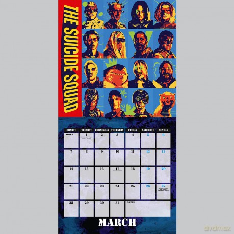 Official Suicide Squad 2 2022 Calendar - Month To View Square Wall Calendar - Danilo Promotions LTD [KALENDARZ]