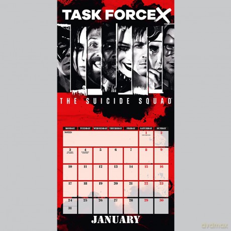Official Suicide Squad 2 2022 Calendar - Month To View Square Wall Calendar - Danilo Promotions LTD [KALENDARZ]