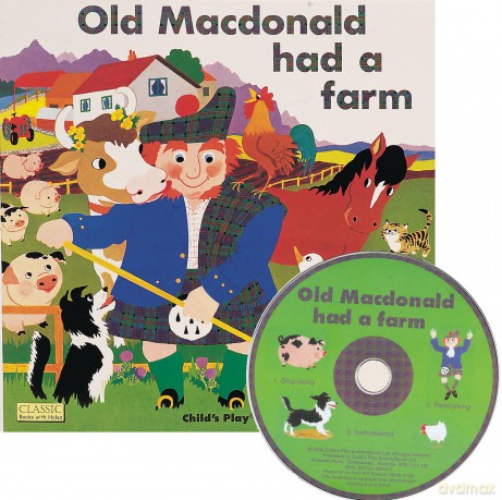 Old Macdonald had a Farm (Classic Books with Holes UK Soft Cover with CD) - Pam Adams [KSIĄŻKA]
