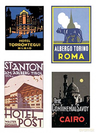 Old-fashioned Luggage Labels (Dover Stickers) - Carol Belanger Grafton [KSIĄŻKA]
