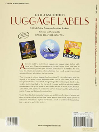 Old-fashioned Luggage Labels (Dover Stickers) - Carol Belanger Grafton [KSIĄŻKA]